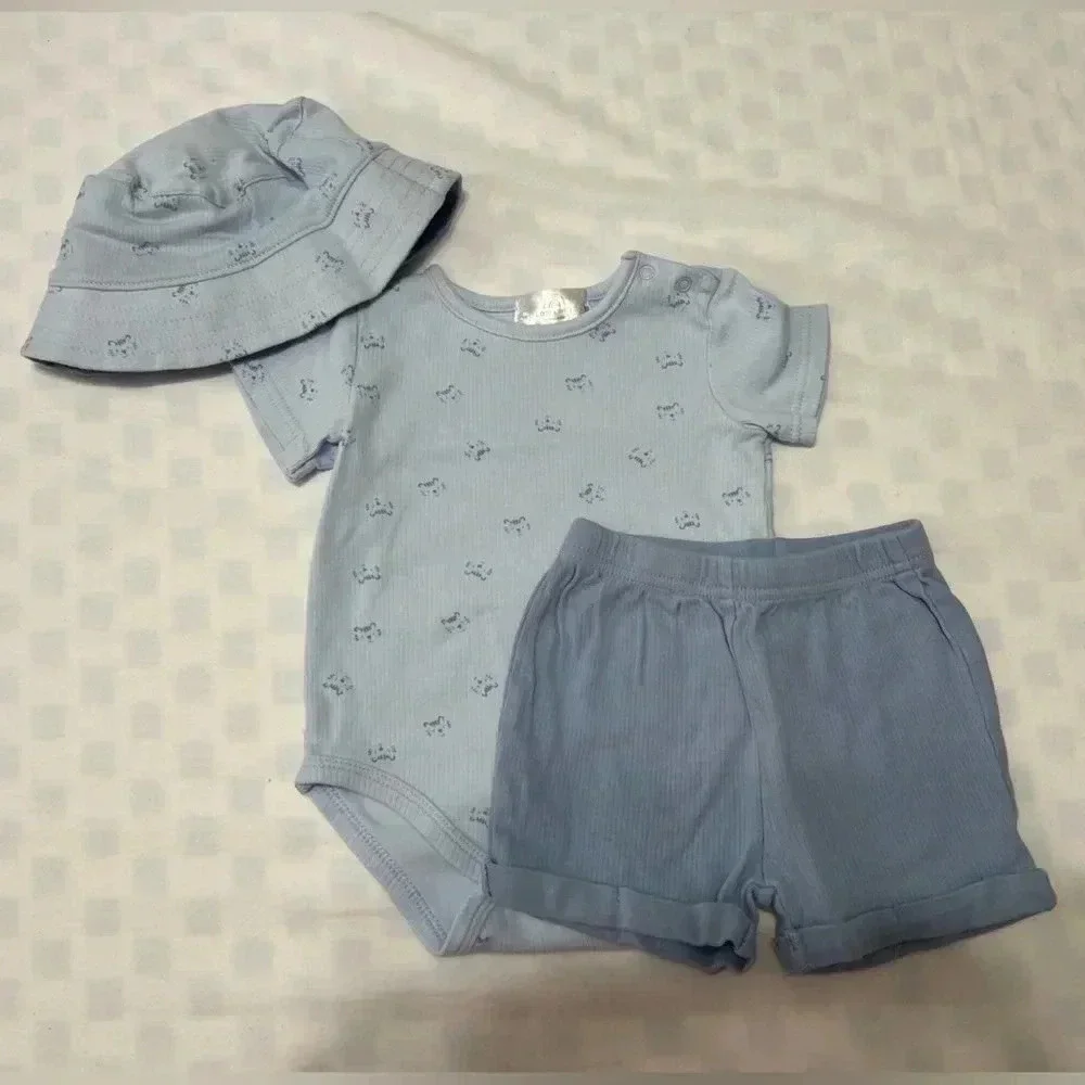 Willow + Whimsy Blue 3 Piece Set (Size 12M)
